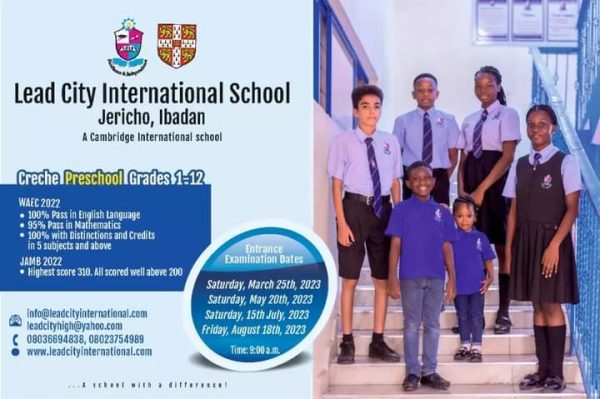 2023/2024 Admissions – Lead City International School Jericho, Ibadan,